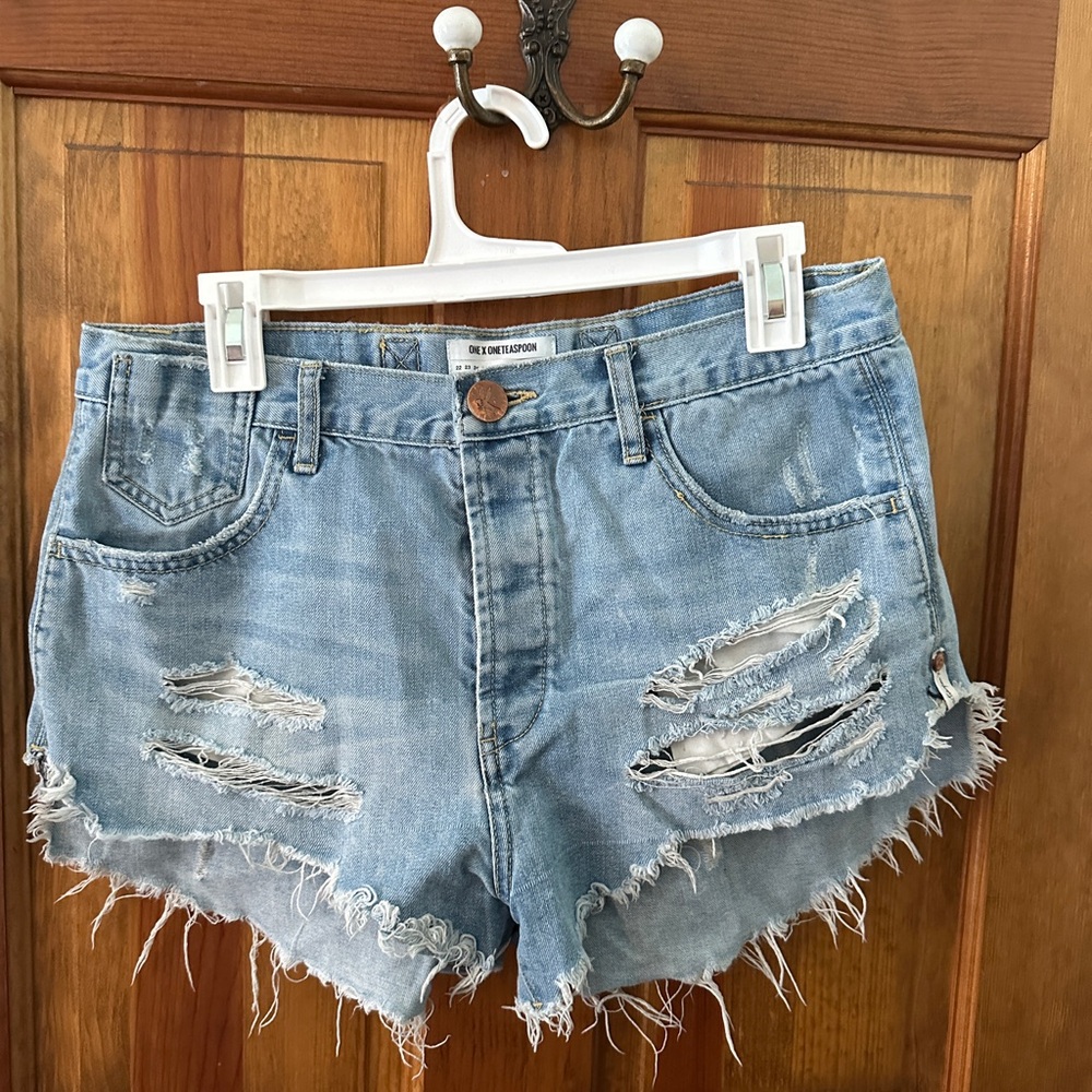 One Teaspoon Distressed Denim Women Shorts